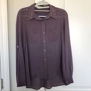 Chloe K Top Blouse Purple